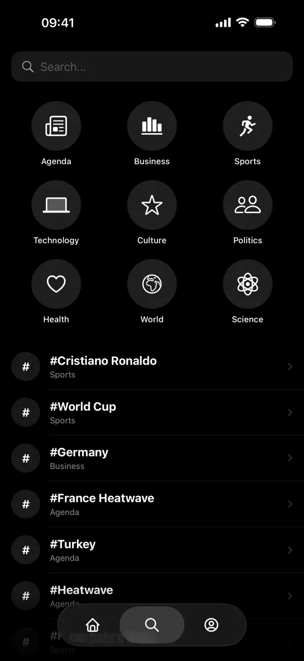 Cupure — iOS App screen 2